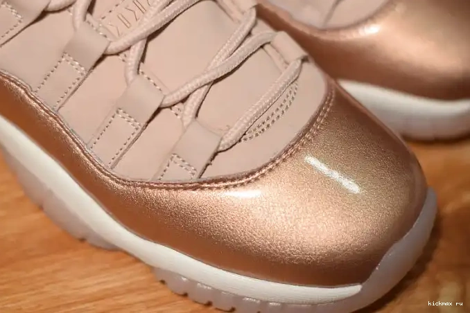 Rep Kickmax Gold 11 Air Jordan GS AH7860-105 Rose Low 0403